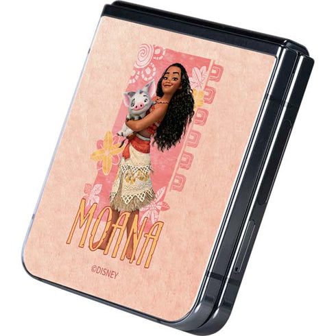 Disney Princess Moana and Pua Galaxy Z Flip5 5G Skin